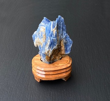 手串充電站-原礦藍晶石共生白水晶 雲母 鏡鐵礦 消磁手鍊養水晶