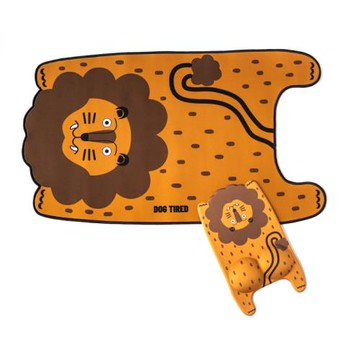 原創設計可愛小獅子創意布面辦公電腦墊鼠標墊桌墊