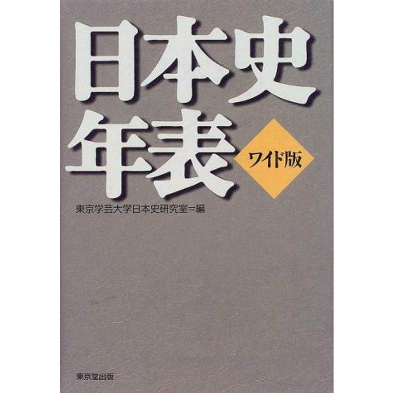 日本史年表 ワイド版