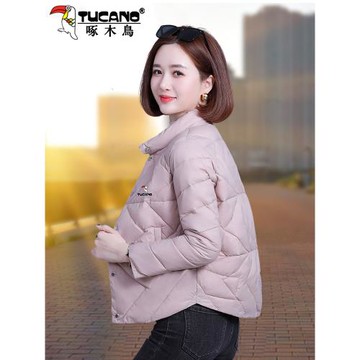 啄木鳥短款棉服女款冬季2025新款爆款中老年棉衣女士媽媽棉襖外套