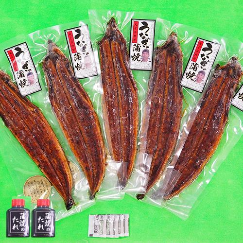 天然温泉で育った鰻 温泉うなぎ蒲焼き 120g×5尾セット(特製タレ30ml×2本・山椒5袋) 大分水産 送料込