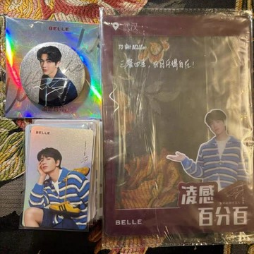 ✨下標禮贈 ✨正版 張凌赫百麗小卡徽章吧唧透卡立牌海報 正版應援周邊禮物