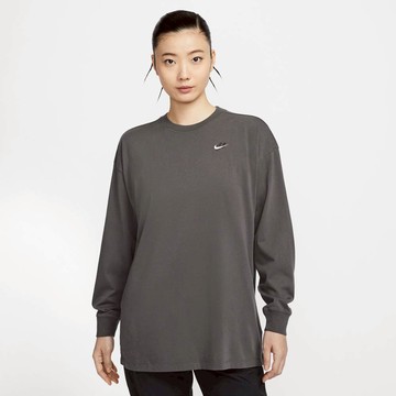 NIKE AS W NSW LS TOP GCEL 女長袖上衣 灰-IB1958261