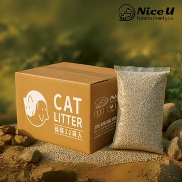 【NiceU毛樂趣】消臭抗菌球砂(12袋入)