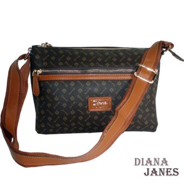 【Diana Janes 黛安娜】晶鑽 LOGO玲瓏多層包