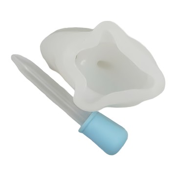 TRIARROW 三箭牌 3D可愛造型矽膠模 8.5*6.8*6cm  海豚 藍色 + 透明色  1個