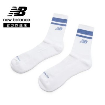 【New Balance】條紋中筒襪_中性_藍色_LAS51241WB
