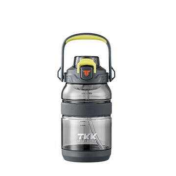 【TKK】美國進口Tritan戶外攀峰 手提+背帶運動水壺1200ML-岩石灰