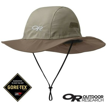 【【蘋果戶外】】Outdoor Research OR280135 0807 GTX 大盤帽 卡其 Gore-tex 圓盤帽子 SEATTLE SOMBRERO 牛仔帽.100%防水透氣.排汗 保暖防風 OR82130 243505