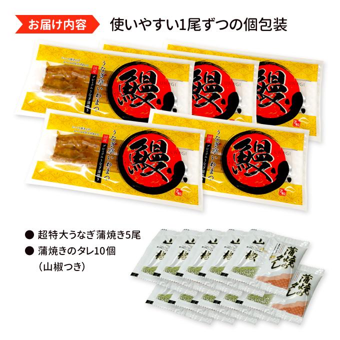 鹿児島産 新 超特大 国産 うなぎ蒲焼き 約250g×5尾 送料無料 ギフトボックス付 海鮮 プレゼント グルメ ギフト