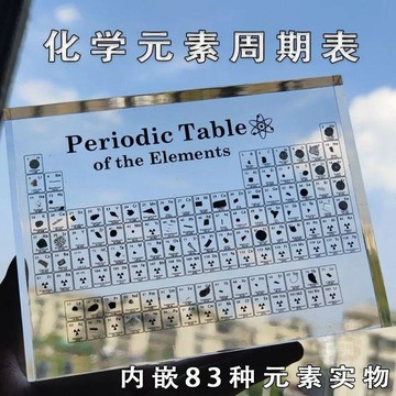 ⏳倒數出清⏳化學元素週期表實物擺件內嵌標本創意生日禮物小衆日系治癒系