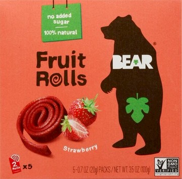 Bear Real Fruit YoYo's Strawberry 3.5 oz