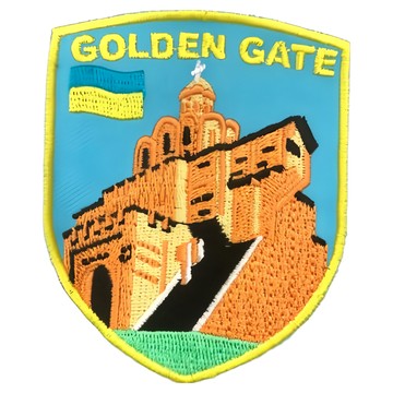 A-ONE 匯旺 烏克蘭 基輔 黃金之門 地標造型刺繡 螺縈刺繡線 聚酯纖維