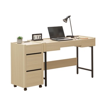 Homelike 喜家居5.3尺附插座書桌櫃組(2501)