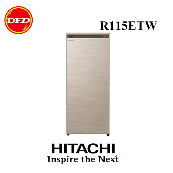 HITACHI 日立 R115ETW 113公升 單門冰箱 CNX星燦金 公司貨