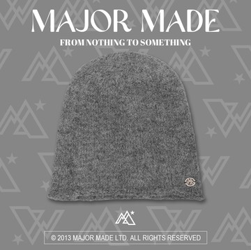 質感捲邊毛呢冷帽