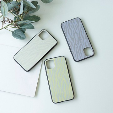 多型號相容於智慧型手機外殼、玻璃 [斑馬]、細微色彩、暗色、動物圖案、iPhone、Xperia、Android、JI61U