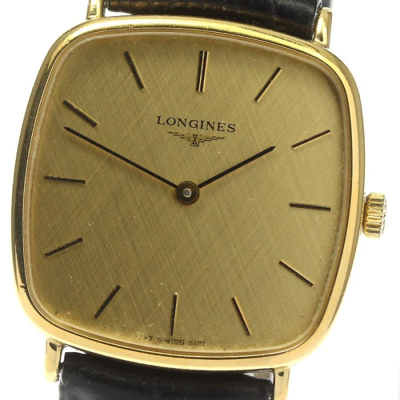 ロンジン LONGINES スクエア cal.L847.4 手巻き メンズ _752445 | LINEショッピング