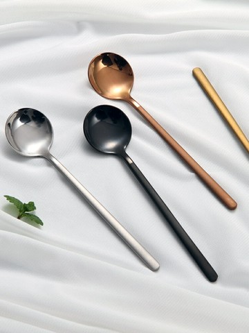 咖啡匙不銹鋼小勺子 迷你金色歐式小咖啡勺子家用個性可愛攪拌勺