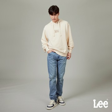 Lee 705 涼感 彈性中腰標準小直筒牛仔褲 男 淺藍洗水 LB417075112