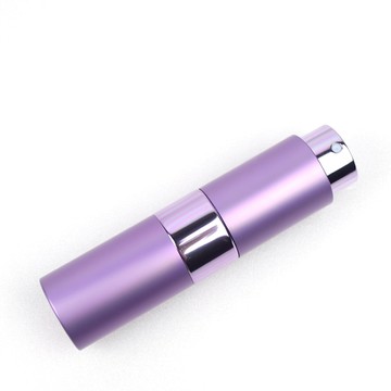 MYBeauty 旋轉收納防漏填充瓶15ml-紫 婚禮小物/香水分裝小噴瓶/玻璃分裝瓶/按壓式噴霧瓶/酒精分裝罐/隨身攜帶瓶