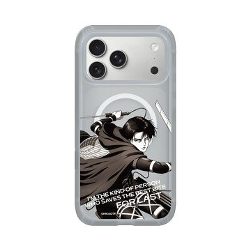 iPhone 17 Pro Max AirX 流變灰 - 進擊的巨人 Attack On Titan -S4 - \b里維兵長 (灰階)
