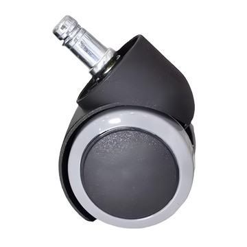 CABLE&HOME 凱堡家居 PU輪5顆組 電腦椅專用 靜音防刮地板 台灣製 灰色  1組