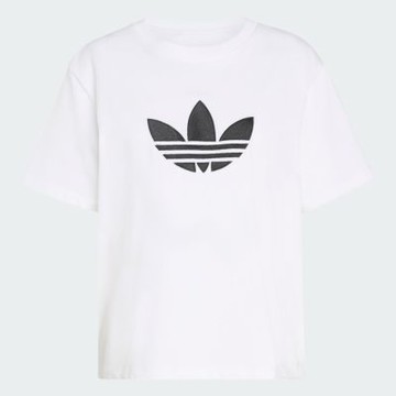 Adidas 愛迪達 Trefoil Boxy T KD6225 女 T恤 運動上衣 休閒短袖 白 亞版 純棉