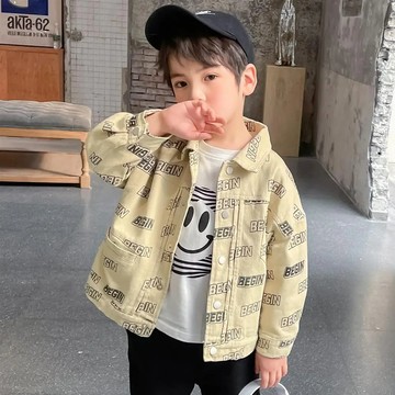 兒童夾克 男童外套 洋氣春款童裝外套 中大童外穿長袖開衫 寶寶春秋兒童外套 春裝帥氣夾克 男生外套【不二雜貨】