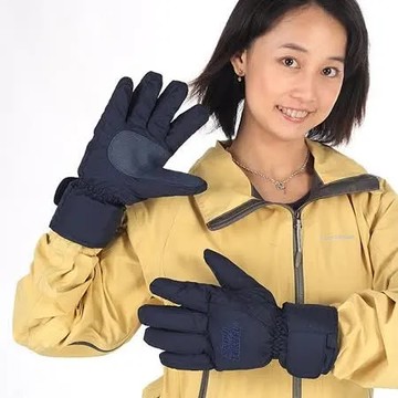 藍色_M SNOWTRAVEL  防水羽毛手套(藍色)