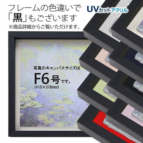 油彩額縁　MRN-A5511-D　無垢（高さ54mm）　F0 号(180×140)　13mmネジ付 （UVカットアクリル仕様・木製・油絵用額縁・キャンバス用フレーム）