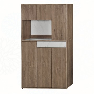 文創集 奧凱利雙色4尺六門單抽高鞋櫃-120x40x212cm免組