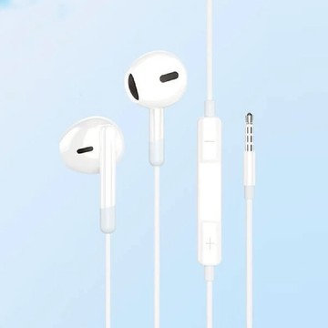 【HP 惠普】HP 惠普 DHH-1112 3.5mm接頭 半入耳式 有線耳機 白