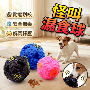 漏食球 寵物玩具 狗狗玩具 狗狗磨牙 好玩的益智玩具 寵物發聲漏食球