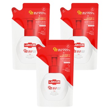 LABCCiN 全效洗手慕斯補充包 棉花草本香 200ml  3包
