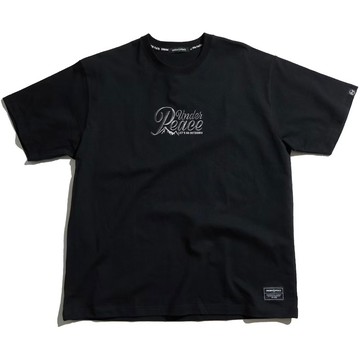 UNDER PEACE 25SS EMBROIDERY CURSIVE / TEE 電繡字樣 短T (黑色)