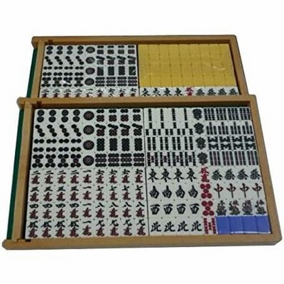 オンラインストア店舗 全自動麻雀卓雀友用麻雀牌 《紺色・黄色２面１