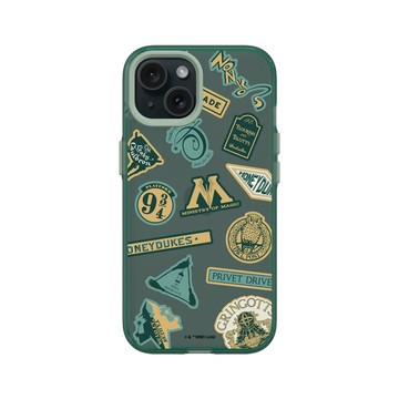iPhone 15 Clear 憂墨綠 - 哈利波特 Harry Potter - Sticker-Wizarding World
