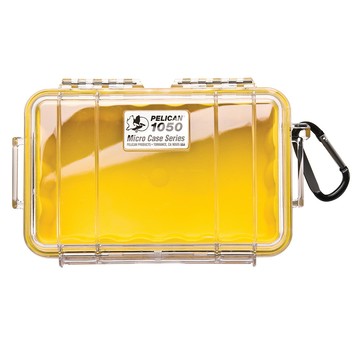 Pelican 美國 1050 微型防水氣密箱-透明黃
