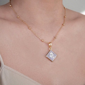 項鏈墜 | Ghost Orchid 幽蝶蘭 - 粉紫