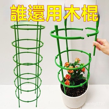 🛒台灣隔日達🏵️室內陽臺客廳綠蘿花架多層蘭圓支架支撐桿家用通用型實用花架子三 1HA1