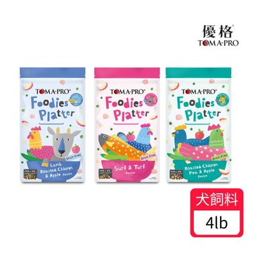 【TOMA-PRO 優格】吃貨拼盤系列犬糧 4lb (亮毛配方/小顆粒配方/高適口性配方)