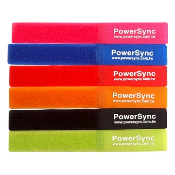 PowerSync 群加 多功能彩色魔術帶 CTM-06 6入組 電腦線材整理好幫手  1組