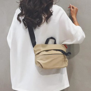 帆布胸包女2025新款休閑斜挎包運動手機腰包男戶外運動單肩小背包