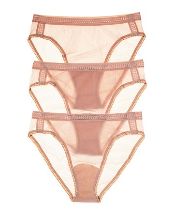 On Gossamer Gossamer Mesh Hip High-Cut Briefs, Set of 3