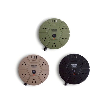 5座PD 延長線1.8M 3色 綠色