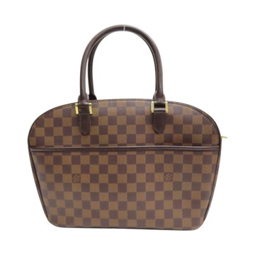 LOUIS VUITTON LV 路易威登 棕色 棋盤格 PVC塗層帆布 Sarria Horizontal 手提包 N51282 【二手名牌BRAND OFF】