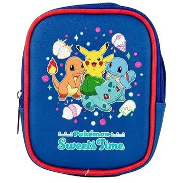 SHIERN-CHIU 廣億實業 寶可夢口袋收納包  藍色  14 x 11 x 4cm