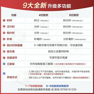 熱銷汽車美容 LED倒計時器定時器 比賽 電子計時器 提醒 器計時器會議