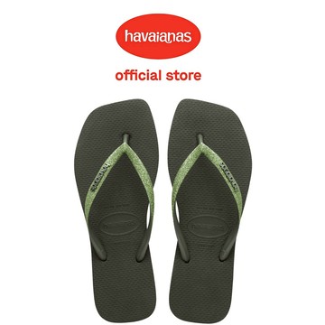 Havaianas哈瓦仕 拖鞋 方形 漸層 綠 Slim Square Glitter 4148102-4896W